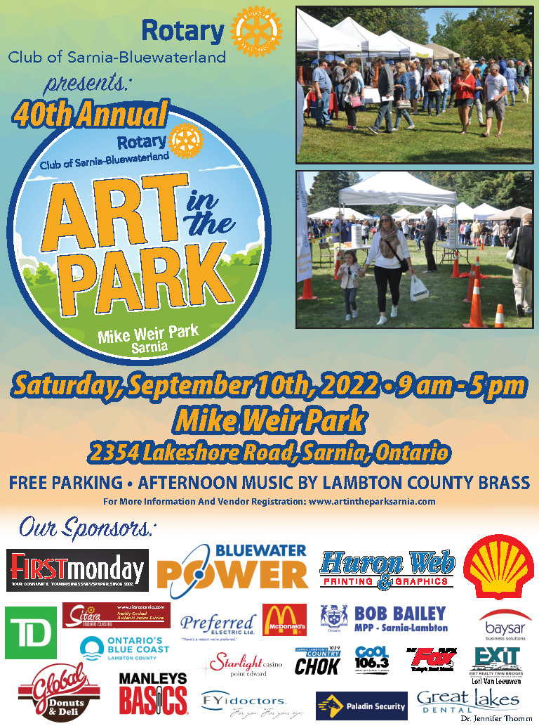 Rotary Art in the Park Poster